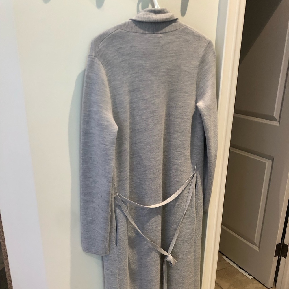 Grey Babaton long belted cardigan xs